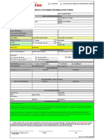 Business Customer Information Form: Registered Business Name: Store/Shop/Outlet Name/Trade Name