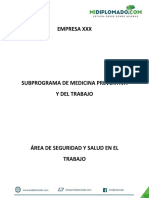 Ejemplo de Sistema de Gestion de Mediciona Preventiva y Del Trabajo