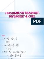 2.3 - Theorems On Gradient, Divergent & Curl