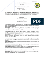 An Ordinance Banning Single-Use Food Container in All Parks and Beaches Within The Province of Ilocos Sur (Collided Ver)