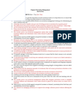 Chapter 5 Inventory Management Answer Key I. True or False Statements Black - True