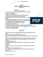 208 - EC8391, EC6405 Control System Engineering - Important Questions