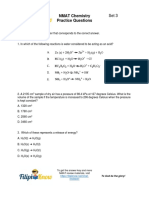 NMAT Chemistry Practice Questions Set 3