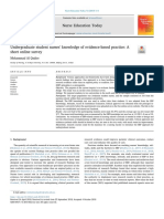 Al Qadire, 2019. Undergraduate Student Nurses' Knowledge of Evidence-Based Practice - A Short Online Survey