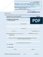 Pilotless Aircraft Registration Form: Drone