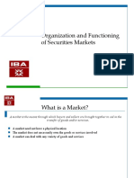 Organisation and Function of Securities Markets