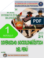 1 - Módulo - Educación Rural Intercultural Bilingue - Diversidad Socio Linguistica Del Perú - 2021