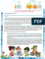 Carta A Padres de Primera Infancia