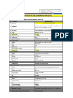 Gauranteed Techncial Particulars (GTP)