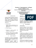 Práctica 3. Mantenimiento de Planta Termica