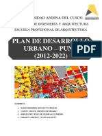 Plan de Desarrollo Urbano Puno