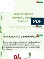 Sesión 6 - Tasa de Interés Efectiva y Nominal