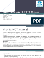 SWOT Analysis of TATA Motors