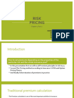 Risk Pricing: Chapter 3 Part 1