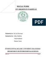 Social Work Disability Rights in Pakistan: Submitted To: Ma'am Rizwana. Submitted By: Sidra Shahbaz