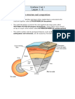 Synthèse Unit 3 Leçon 1 - 6 A) The Earth's Structure and Composition