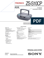 Service Manual: ZS-S10CP