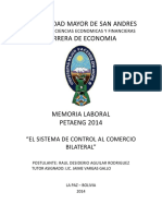 Tesis de Comercio Exterior y Relación Comercial