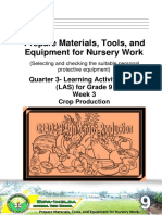 Prepare Material, Tools and Equipment For Nursery Work 2 wk3