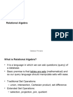 Relational Algebra: Database Principles