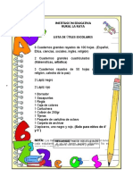 Listado Utiles Escolares