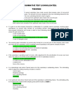 Afar 2 - Summative Test (Consolidated) Theories: Realized in The Second Year From Upstream Sales Made in Both Years