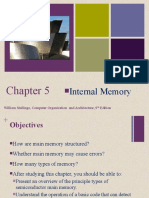 Internal Memory: William Stallings, Computer Organization and Architecture, 9 Edition