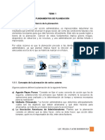 Tema 1 Fundamentos de La Planeación