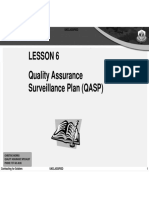 Lesson 6 Quality Assurance Surveillance Plan (QASP) : Agile - Proficient - Trusted