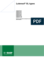 Lutensol XL Types: Technical Information