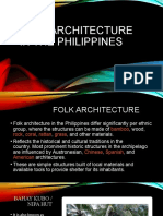 Folk Architecture in The Philippines