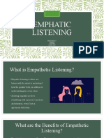 Emphatic Listening: Prepared By: Ivienny Azzrah Mohd Atif