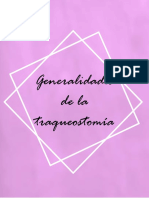 Generalidades de La Traqueostomía