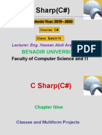 C Sharp (C#) : Benadir University