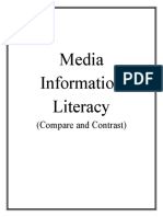 Media Information Literacy: (Compare and Contrast)