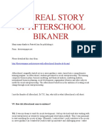 The Real Story of After School Bikaner