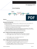 Ch6: PT Activity 4 - Device Hardening: Objective