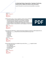 Chapter 07. Customer-Driven Marketing Strategy: Segmentation, Targeting & Positioning