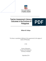 Teacher Assessment Literacy and Student Outcomes in The Province of Tawi-Tawi, Philippines