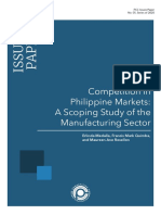 Issues Paper: Competition in Philippine Markets: A Scoping Study of The Manufacturing Sector