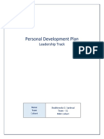 Assignment (A3) - Personal Development Plan For Shubhrendu Sardesai