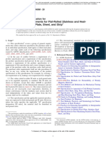 General Requirements For Flat-Rolled Stainless and Heat-Resisting Steel Plate, Sheet, and Strip