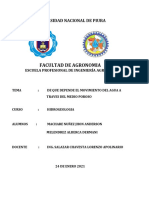 Tema 1.3 Movimiento Del Agua en Medio Poroso