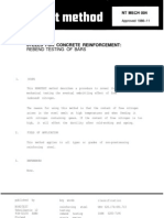 Steels For Concrete Reinforcement:: Rebend Testing of Bars