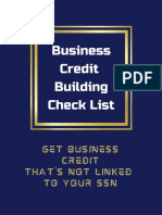 Business Credit Building Checklist 2020