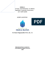 The Risk of Fraud and Mechanisms To Address Fraud: Regulation, Corporate Governance, and Audit Quality