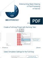 Antenna Array Beam-Steering in Post-Processing: CST Studio Suite