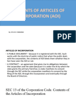 Articles of Incorporation