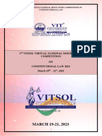 3RD Vitsol Virtual National Moot Court Competition On Constitution Law