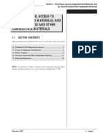 1.0 Work Space, Access To Equipment and Materials, and The Use of Wood and Other Combustible Materials